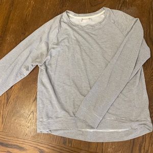 Altar’d State long sleeve shirt. Grey and white stripes. Size large.